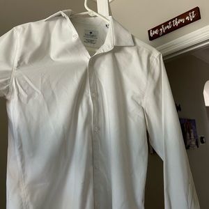 Ryan Seacrest Distinction Solid White Dress Shirt